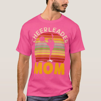 Retro Sunset  Cheerleidende mama T-shirt
