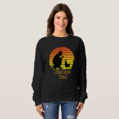 Retro Sunset Chicken Farmer Trui (Voorkant volledig)
