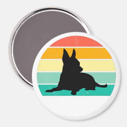 Retro Sunset Chihuahua Magneet (Voorkant / Achterkant)