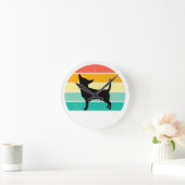 Retro Sunset Chihuahua Ronde Klok (Huis)