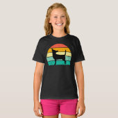 Retro Sunset Chihuahua T-Shirt (Voorkant volledig)