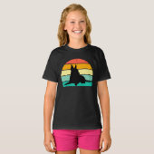 Retro Sunset Chihuahua T-Shirt (Voorkant volledig)