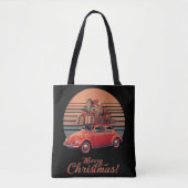 Retro Sunset Christmas Tote Bag (Voorkant)
