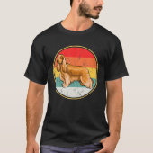  Retro Sunset Cocker Spaniel Hond T-shirt (Voorkant)