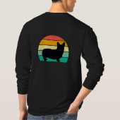 Retro Sunset Corgi T-Shirt (Achterkant)