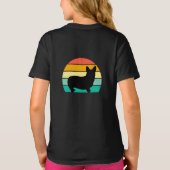 Retro Sunset Corgi T-Shirt (Achterkant)