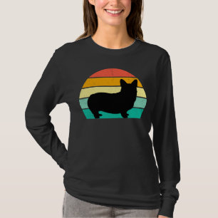 Retro Sunset Corgi T-Shirt