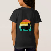 Retro Sunset Corgi T-Shirt (Achterkant)