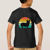 Retro Sunset Corgi T-Shirt (Achterkant)