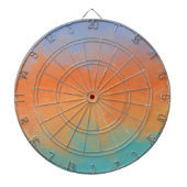 Retro sunset dartbord (Voorkant)