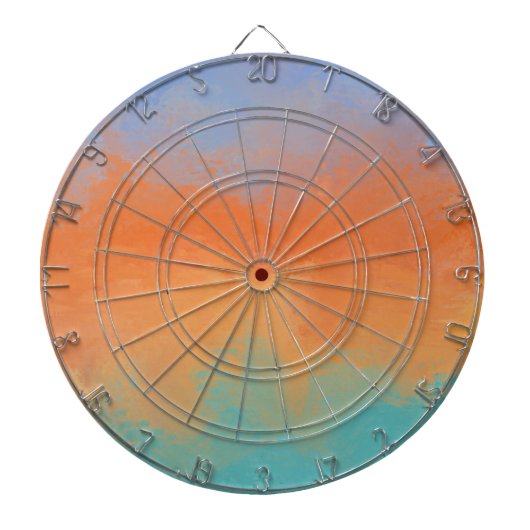 Retro sunset dartbord (Voorkant)