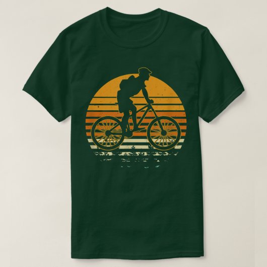 Retro Sunset Design Biker 1409 T-shirt (Design voorkant)