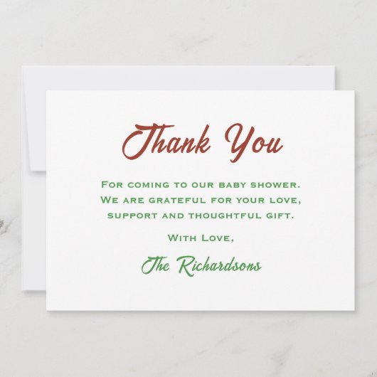 Retro Sunset-dinosaurus brult zijn A Boy-Baby show Bedankkaart (Voorkant)