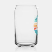 Retro Sunset Distressed Effect + Zeilboot Blikvorm Glas (Rechts)