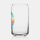 Retro Sunset Distressed Effect + Zeilboot Blikvorm Glas (Links)