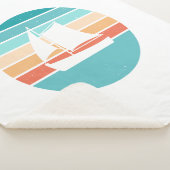 Retro Sunset Distressed Effect + Zeilboot Sherpa Deken (3/4)