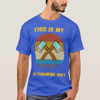 Retro Sunset Dit is mijn Ax Throwing ShirtFunny We T-shirt