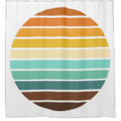 Retro Sunset Douchegordijn (Voorkant)