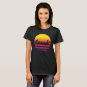 Retro Sunset Dragon Boat T-shirt (Voorkant volledig)