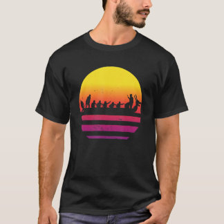 Retro Sunset Dragon Boat T-shirt