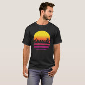 Retro Sunset Dragon Boat T-shirt (Voorkant volledig)