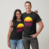 Retro Sunset Dragon Boat T-shirt (Unisex)