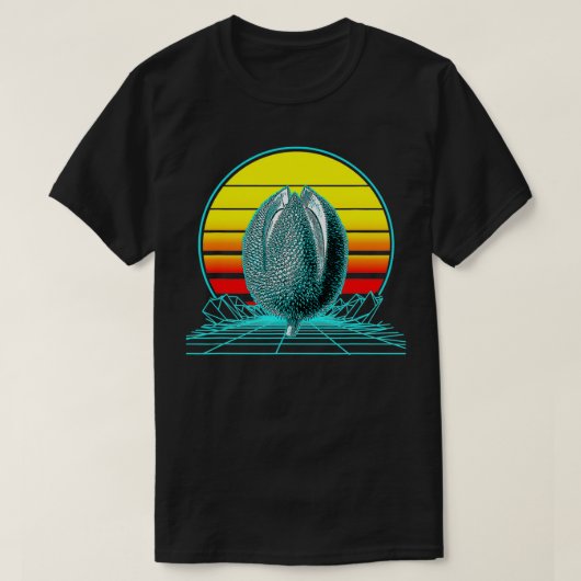 Retro Sunset Durian T-shirt (Design voorkant)