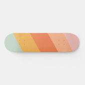  Retro Sunset Esthetische Pastelstrepen Persoonlijk Skateboard (Horizontaal)
