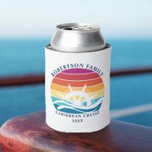Retro Sunset Familie Cruiseschip Wiel