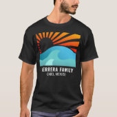 Retro Sunset Familie Vakantie Reünie Strand Zomer T-shirt (Voorkant)