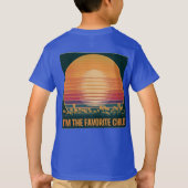 Retro Sunset Favoriete kind T-shirt (Achterkant)