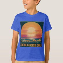 Retro Sunset Favoriete kind T-shirt