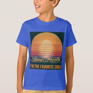 Retro Sunset Favoriete kind T-shirt