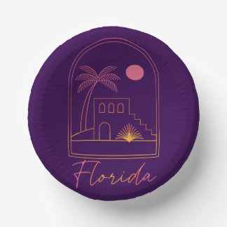 Retro Sunset Florida Vibe Papieren Kommen