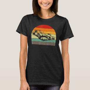 Retro Sunset Formula Race Car Racer T-shirt
