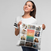 Retro Sunset Foto van meneer en mevrouw 2e Jubileu Kussen