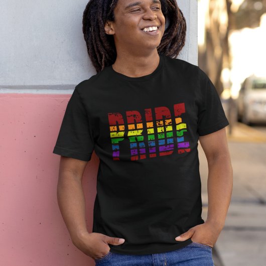 Retro Sunset Gay Pride Rainbow LGBTQ2S+ T-shirt