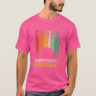 Retro Sunset gemakkelijk verstoord door egel T-shirt