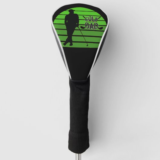 Retro Sunset Golf Dad Golfheadcover (Voorkant)