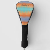 Retro Sunset  Golfheadcover (Voorkant)