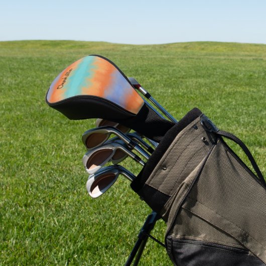 Retro Sunset  Golfheadcover (Insitu)