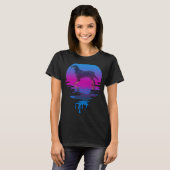  Retro Sunset Gordon Setter T-shirt (Voorkant volledig)