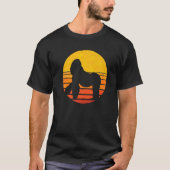 Retro Sunset Gorilla Aap Aap Dier Gorilla T-shirt (Voorkant)