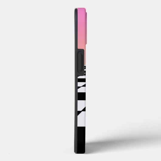 Retro Sunset Gradient Checkerboard Case-Mate iPhone Case (Achterkant / Rechts)