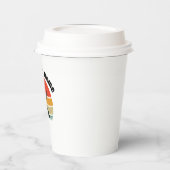  retro Sunset Gradient Fun Diner Papieren Bekers (Links)