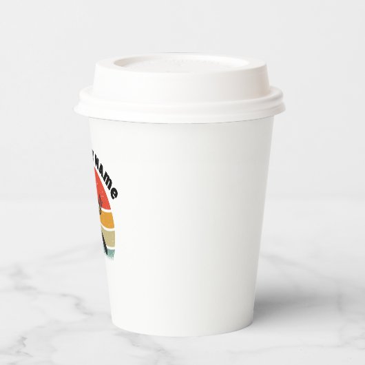  retro Sunset Gradient Fun Diner Papieren Bekers (Links)