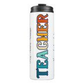 Retro Sunset Gradient Teacher Appreciation Gift Thermosbeker (Voorkant)