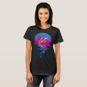 Retro Sunset Granaatappel T-shirt (Voorkant volledig)