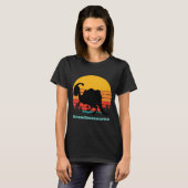 Retro Sunset Grandmasaurus T-shirt (Voorkant volledig)