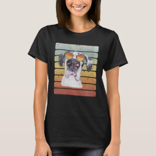 Retro  Sunset Great Dane Mappa T-shirt